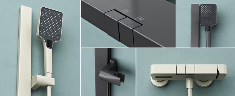 Dušo sistema Derby D10, su lietaus dušo maišytuvu (4)