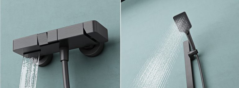 Dušo sistema Derby D10, su lietaus dušo maišytuvu (5)