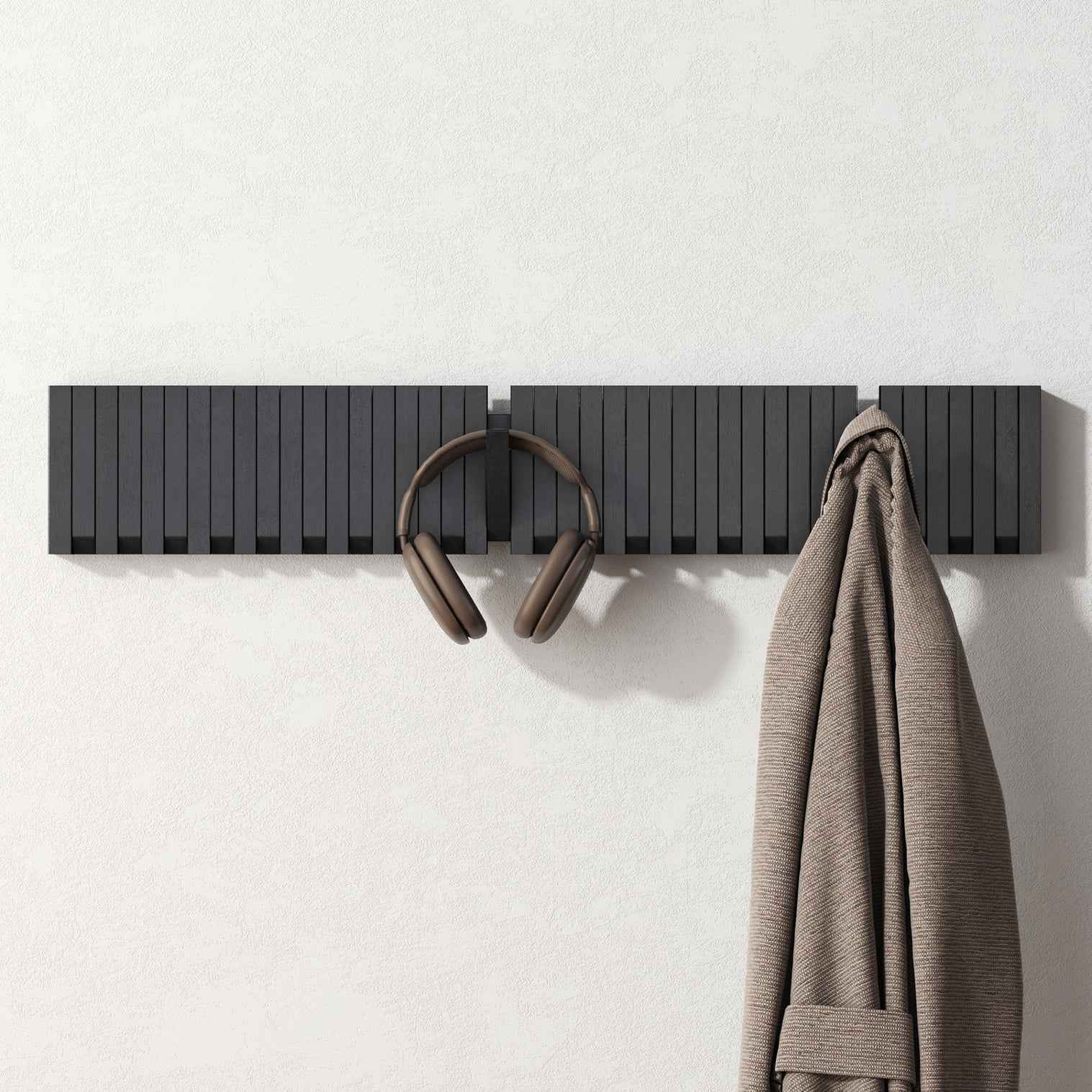 Medinė sieninė kabykla su 7 magnetiniais kabliukais – Totnes T01 (6)